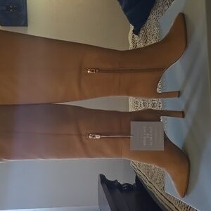 Antonio Melani Leather Stellah Boots Italian Clay 8.5 NWB